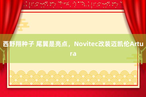 西野翔种子 尾翼是亮点，Novitec改装迈凯伦Artura