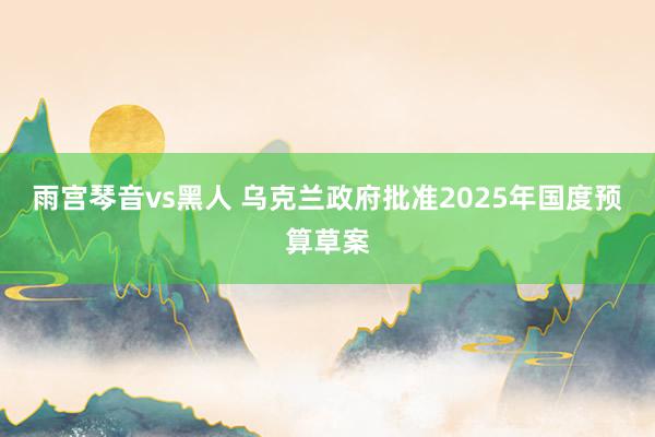 雨宫琴音vs黑人 乌克兰政府批准2025年国度预算草案