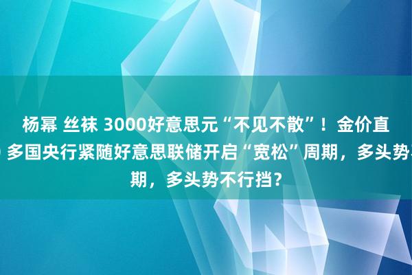 杨幂 丝袜 3000好意思元“不见不散”！金价直逼2620 多国央行紧随好意思联储开启“宽松”周期，多头势不行挡？