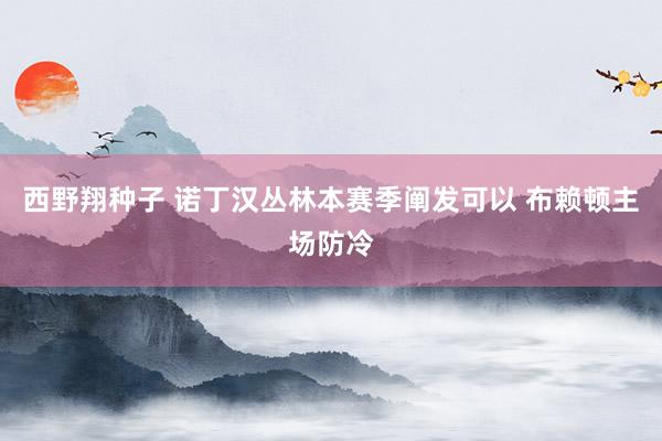 西野翔种子 诺丁汉丛林本赛季阐发可以 布赖顿主场防冷