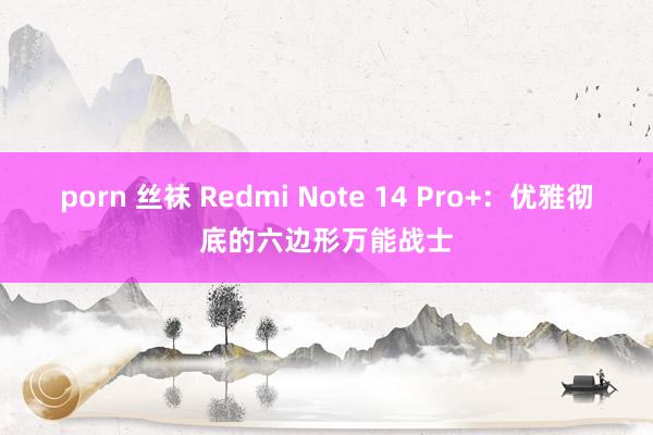 porn 丝袜 Redmi Note 14 Pro+：优雅彻底的六边形万能战士