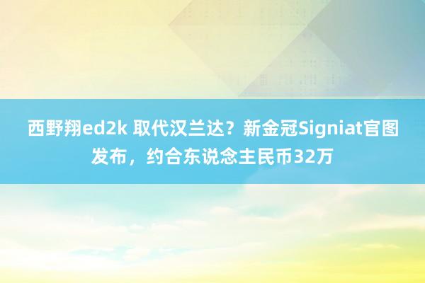 西野翔ed2k 取代汉兰达？新金冠Signiat官图发布，约合东说念主民币32万