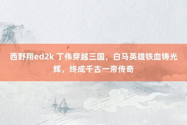 西野翔ed2k 丁伟穿越三国，白马英雄铁血铸光辉，终成千古一帝传奇