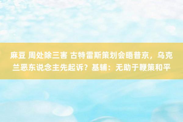 麻豆 周处除三害 古特雷斯策划会晤普京，乌克兰恶东说念主先起诉？基辅：无助于鞭策和平