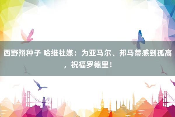 西野翔种子 哈维社媒：为亚马尔、邦马蒂感到孤高，祝福罗德里！