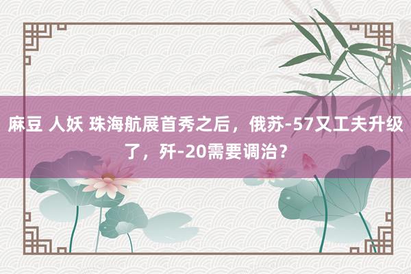 麻豆 人妖 珠海航展首秀之后，俄苏-57又工夫升级了，歼-20需要调治？