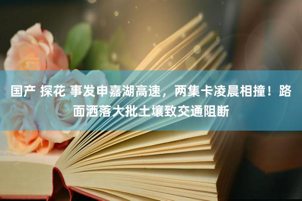 国产 探花 事发申嘉湖高速，两集卡凌晨相撞！路面洒落大批土壤致交通阻断