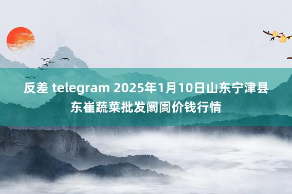 反差 telegram 2025年1月10日山东宁津县东崔蔬菜批发阛阓价钱行情