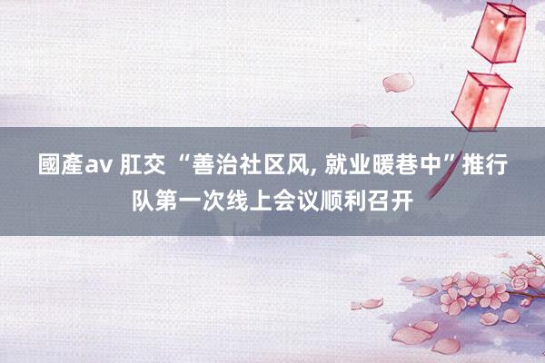 國產av 肛交 “善治社区风， 就业暖巷中”推行队第一次线上会议顺利召开